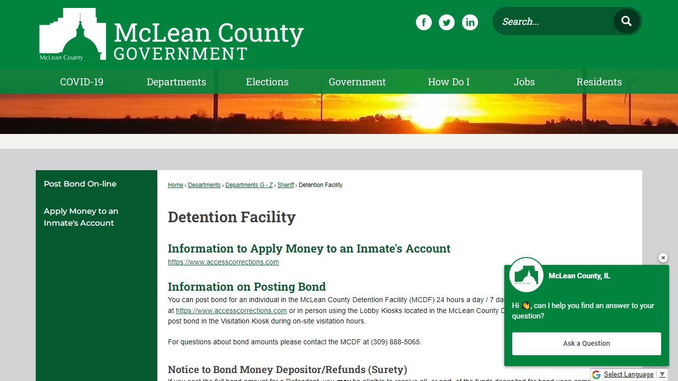 Detention Facility | McLean County, IL - Official Website